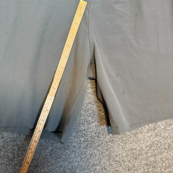 Free Fly Shorts Mens 36 Gray Chino Flat Front Casual‎ Lightweight Pockets Flaw - Picture 4 of 10